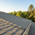 A perfectly repaired shingle roof, the result of choosing the best roof repair company.