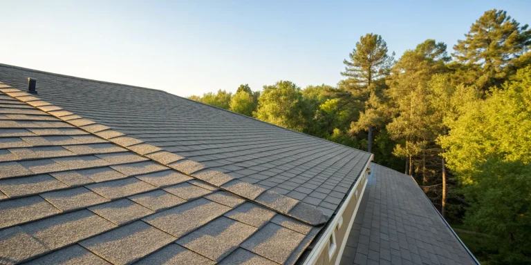 A perfectly repaired shingle roof, the result of choosing the best roof repair company.