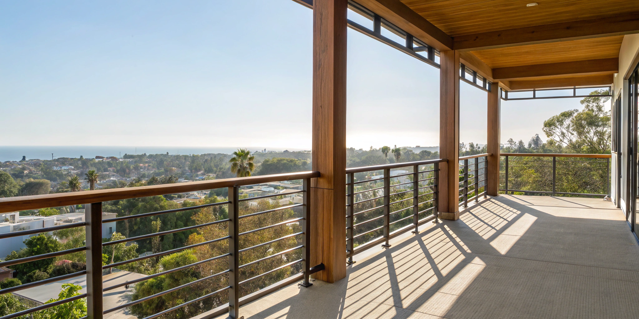 A Los Angeles apartment balcony requiring an SB 721 safety inspection.