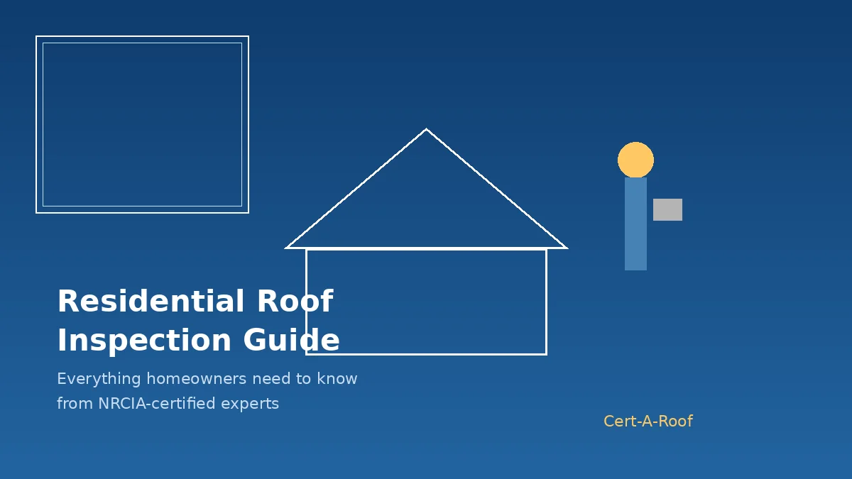 Professional residential roof inspection guide by Cert-A-Roof