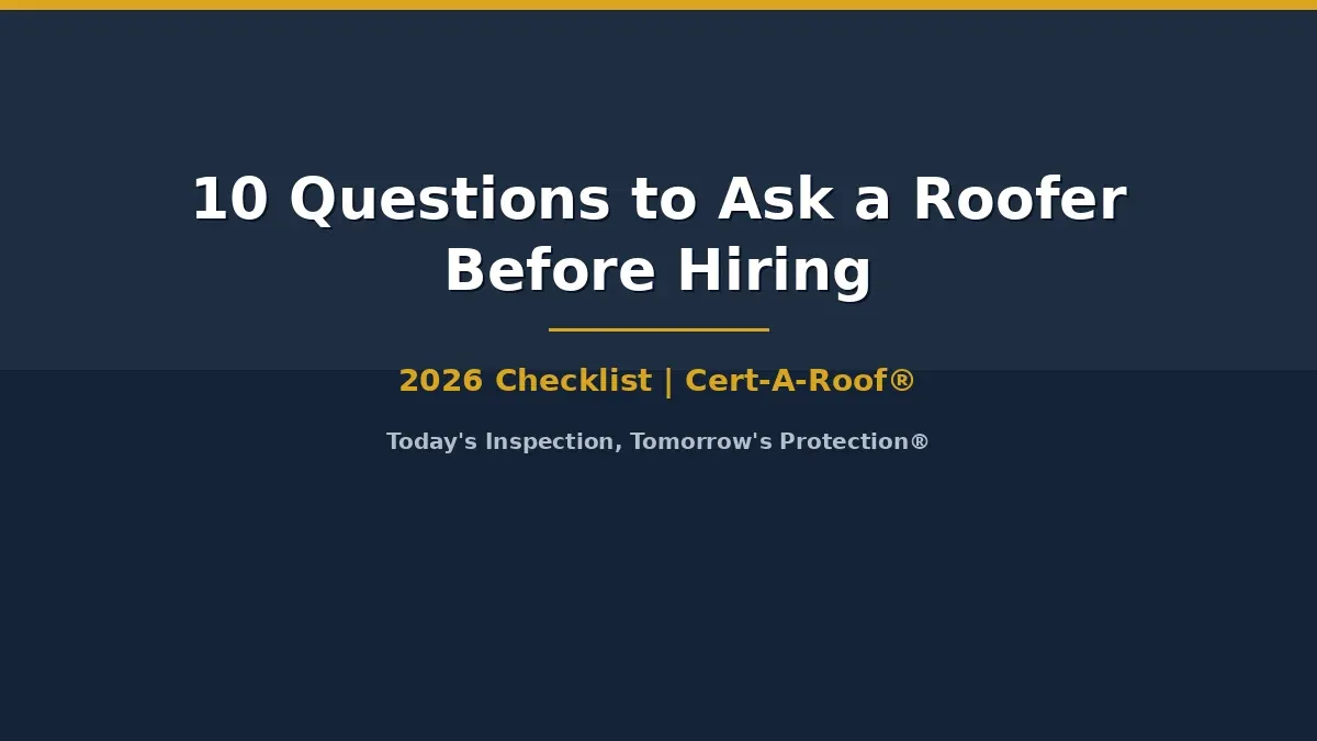 Professional roof inspector examining a home before a roofing contractor is hired