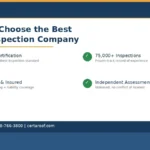 Certified roof inspector evaluating a home for roof inspection companies comparison
