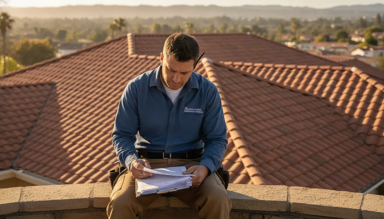 Roof certification cost Orange County inspection paperwork