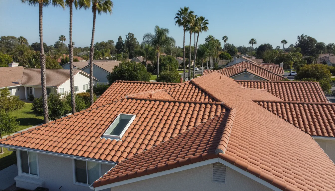 Roof maintenance checklist Southern California tile roof inspection