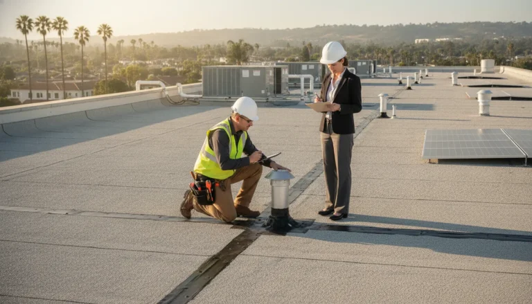 Commercial roof inspection for roof maintenance plans Orange County properties