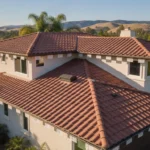 Southern California tile roof with balanced attic ventilation