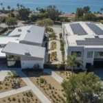 Reflective cool roofs on Southern California properties