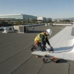 Commercial building roof inspection in Orange County California by NRCIA-certified inspector